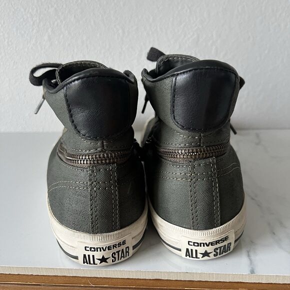 Converse John Varvatos Chuck Taylor Shoes Sneakers Zipper Mens Sz 8 Grey/Green - Picture 4 of 7